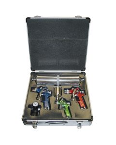 TIT19221 image(2) - TITAN 4 Pc. Hvlp Spray Gun Kit W/Aluminum Case