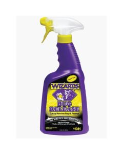 WZP11081 image(0) - Wizards Products Bug Release 11081 All Surface Bug Remover, 22 oz Spray Bottle, Viscous Liquid, Clear