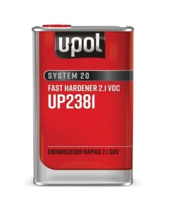 UPO2381 image(0) - U Pol Products SYSTEM 20 UP2381 Fast Hardener, 1 L Tin, Clear, Liquid, Use With: 2.1 VOC 2K Primers and Clearcoats