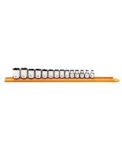 KDT80552H image(0) - GEARWRENCH 14 Piece 3/8" Drive 6 Point Metric Hi-Viz Socket Set