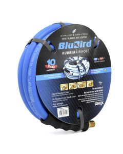 BLBBB3815 image(0) - BluBird Rubber Air Hose Assembly 3/8" x 15'