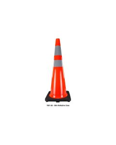 SAS7501-36 image(0) - SAS Safety Traffic Cone Solid Orange with Reflective Collar - 36"