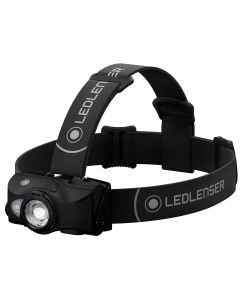 LEDLENSER INC MH8 Black Recharge Headlamp, 600 Lumens