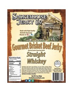 THS183656 image(0) - Tender Heifer Snack Co. Straight Whiskey Gourmet Beef Brisket Jerky - 3 Ounce