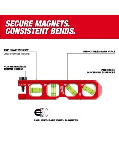 MLW48-22-5110 image(4) - Milwaukee Tool 6.5 Inch Pipe Lock Billet Torpedo Level