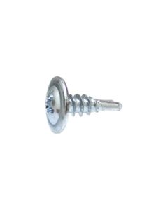 AVCAP15172 image(0) - AUVECO AP15172 Phillips Washer Head Teks Point Tapping Screw, #8 Screw x 1/2 in L x #2 Drill Point, Zinc