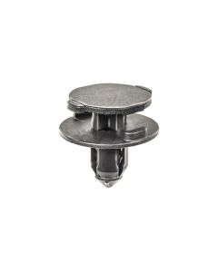 AVC22039 image(0) - AUVECO 22039 Push-Type Retainer, (16 x 19 mm Dia Top x 20 mm Dia Bottom) Head x 12 mm L Stem, Nylon, Black