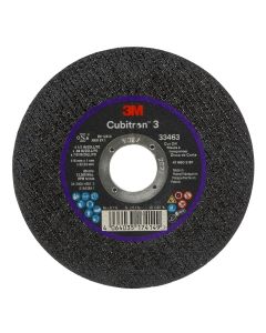 MMM33463 image(0) - 3M Cubitron 3 Cut-Off Wheel 33463 115 mm x 1 mm x 22.23 mm 5 Wheels/PK 6 PK/CS