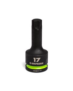 GETIHDM17 image(0) - Grip Edge Tools 17mm 3/4" Dr Impact RPT Hex bit socket
