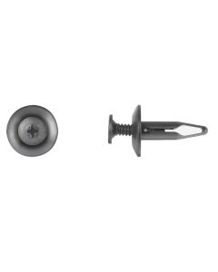 Disco Automotive Hardware 1/4" BLK NYL RAD SHRD BLND RVT