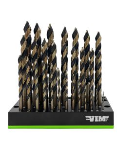 VIM Tools M35 Cobalt Multi-Pilot Drill Bit Set - 29 Piece