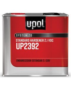 U Pol Products SYSTEM 20 UP2392 Standard Hardener, 2.5 L Tin, Clear, Liquid, Use With: 2.1 VOC 2K Primers and Clearcoats
