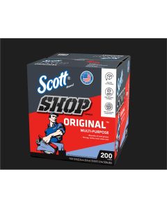 KIM75190 image(0) - SHOP TOWELS IN A BOX 200CT (SHEET SIZE 9X12)