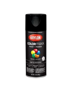 Krylon Semi-Gloss Black 12 oz.