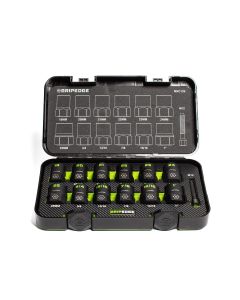 GETMXC13S image(0) - GripEdge Tools 13-PC G-FORS 1/2" Drive Metric & SAE Master Socket Extractor Set