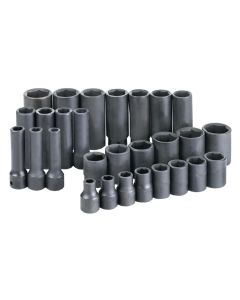 SKT4051 image(1) - S K Hand Tools 28 Pc. Deep Shallow 1/2 Imp