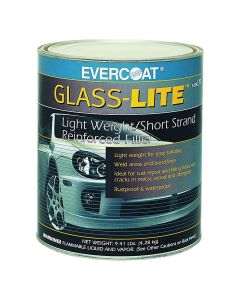 Fibre glass Evercoat GLASS-LITE 100639 Lightweight Short Strand Reinforced Filler, 1 gal Can, Green, Liquid
