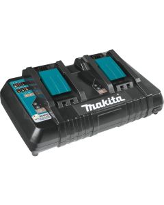 MAKDC18RD image(0) - Makita LITHIUM-ION DUAL PORT RAPID OPTIMUM CHARGER