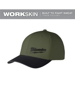 MLW507E-LXL image(1) - Milwaukee Tool WORKSKIN Performance Fitted Hat - Large/Extra Large - Green