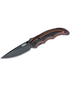 CRK1105K image(1) - CRKT (Columbia River Knife) Endorser 8Cr14MoV Oxide Plain Blade Assisted Folding Knife with Liner Lock G10 Handle - Black