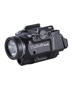 STL69419 image(0) - Streamlight TLR-8 X Sub (1913OS) - Includes High and Low Switches, (1) CR123A Lithium Battery, Multi-Tool, and Mounting Kit with Key - Box - Black