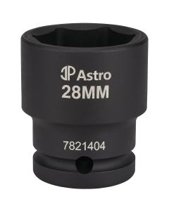 AST7821404 image(0) - Astro Pneumatic 28mm 1/2 Inch Drive Low Profile Nano Impact Socket