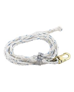 PeakWorks Standard Vertical Lifeline, 5/8" Rope - 25 FT - Snap Hook