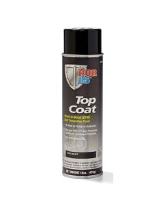 POI45818 image(0) - POR-15 INC 45818 Top Coat DTM Paint, 14 oz Aerosol Can, Gloss Black, Liquid, 30 to 60 min Curing