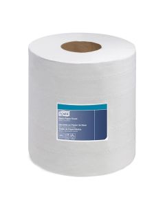 Tork Molnlycke 121202 Soft Centerfeed Hand Towel, 7.8 in Dia x 599.83 ft L x 8-1/4 in W Roll, 610, Recycled Fiber/Paper