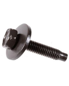 AUVECO 15818 Hex Head Sems Dog Point Body Bolt, M6 - 1 Screw x 30 mm L x 10 mm Across Flats, Phosphate