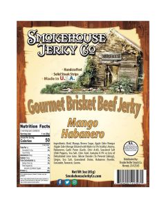 Tender Heifer Snack Co. Mango Habanero Gourmet Beef Brisket Jerky - 3 Ounce