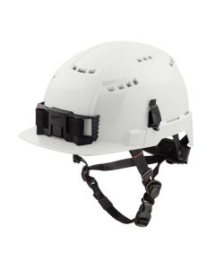 MLW48-73-1320 image(1) - Milwaukee Tool BOLT White Front Brim Vented Safety Helmet (USA) - Type 2, Class C