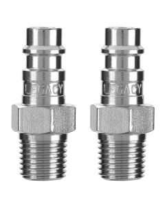 LEGA53440FZ-2PK image(1) - Legacy Manufacturing Flexzilla Pro High Flow Plug, 1/4" Body, 1/4" MNPT, 2-Pack