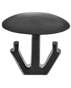 AVC19114 image(0) - AUVECO 19114 Single Head Type 4 Hood and Trunk Molding Retaining Clip, 12 mm Dia Bottom Head, Nylon, Black