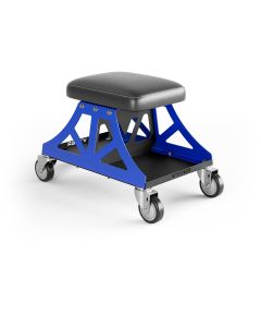 VYPLP-B-BL image(0) - Vyper Industrial 400 lb Capacity Low Pro Shop Chair - Black/Blue