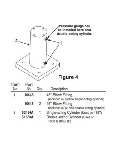 OTC51683A image(0) - OTC 100 Ton Double Action Cylinder for Shop Press