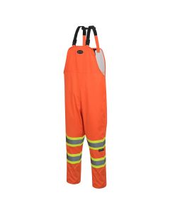 Pioneer Pioneer - Hi-Vis Safety Rainwear Bib Pants - Orange - Size Medium
