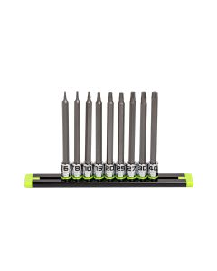 GETSTA9LS image(0) - Grip Edge Tools 9 Piece Long 1/4 Inch Drive RPT Star Driver Set