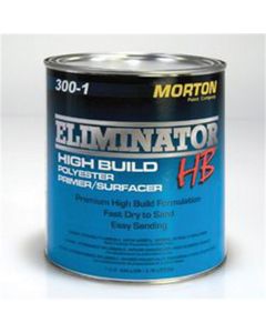 MTP300-4 image(0) - Morton Paint Morton 300-4 High Build Polyester Primer, 1 qt Can, Gray, 20 min Curing