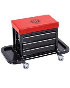 INT3914 image(0) - American Forge & Foundry 3-Drawer Rolling Toolbox Seat - 300 Pound Capacity
