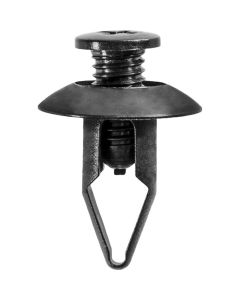 AVC20367 image(0) - AUVECO 20367 Push/Screw-Type with Closed End Bumper Cover Retainer, 18 mm Dia Head x 18 mm L Stem, Nylon, Black