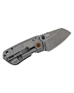 CRK6277 image(1) - CRKT (Columbia River Knife) Overland Compact D2 Stonewash Plain Blade Folding Knife with Frame Lock G10 Handle - Green