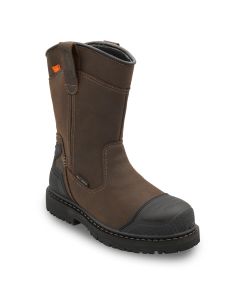FSIA7387-13EE image(0) - Avenger Work Boots Hammer MAX Wellington - Internal MET - Men's - CN|EH|PR|WP|Mt|HR|SR|SF|B&W - Brown - Size: 13 - EE - (Extra Wide)