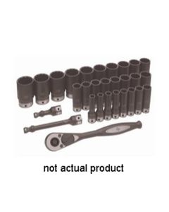 Grey Pneumatic 1/2" Drive x 15mm Deep Duo-Socket - 12 Point