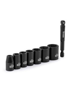 Titan 8 Piece 1/4 Inch Drive 6 Point SAE Impact Socket Set