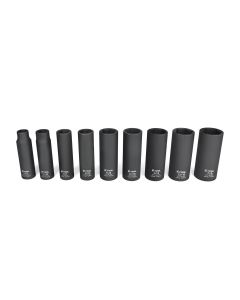 KTI33200 image(1) - K Tool International Socket Set Impact SAE 6 pt. Deep 1/2 in. Dr 12 Pieces