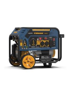 Firman Generator, 4000W/5000W, Tri Fuel, Electric Start, 120v/240v, w/wheel kit, Adapter, Cover and CO Alert