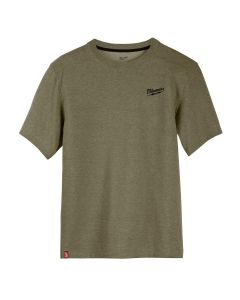 Milwaukee Tool HYBRID WORK TEE - SS GREEN S