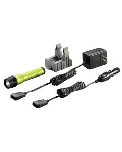 STL74769 image(1) - Streamlight Strion LED HL Rechargeable Flashlight 120V/100V AC/12V DC &hyphen; 1 Holder - Clam- Lime Green