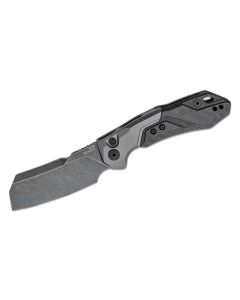 KER7850 image(0) - Kershaw Launch 14 Automatic Push-Button Lock Cleaver Blade EDC Folding Knife - Silver and Black - $1000 Min Vendor Direct Auto Knives Only. Cannot Ship to CA, CT, DE, MN. Contact Sales Rep.